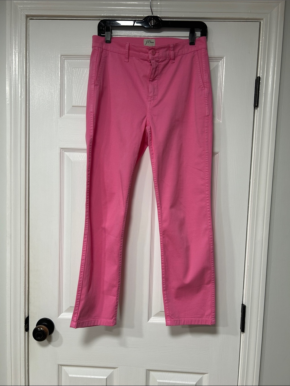 J. Crew Pink Women’s Vintage Slim Straight-Leg chinos- 27